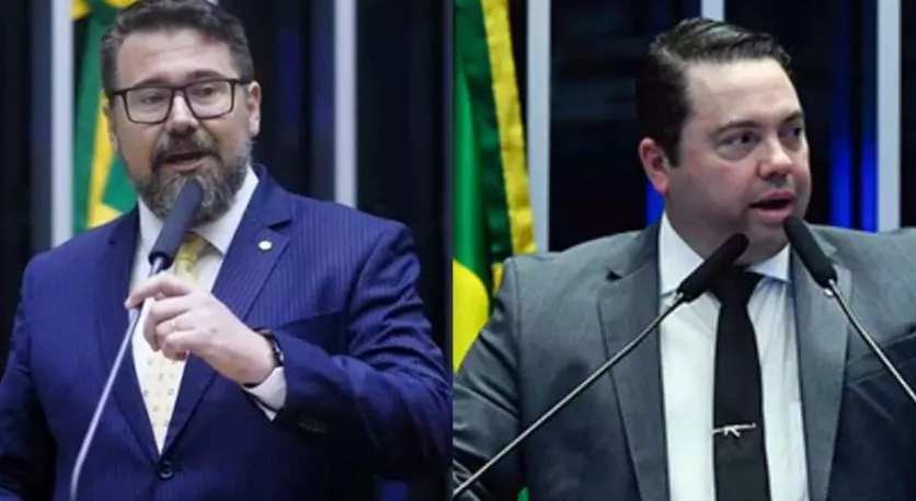 Deputados federais Marcos Pollon e Rodolfo Nogueira