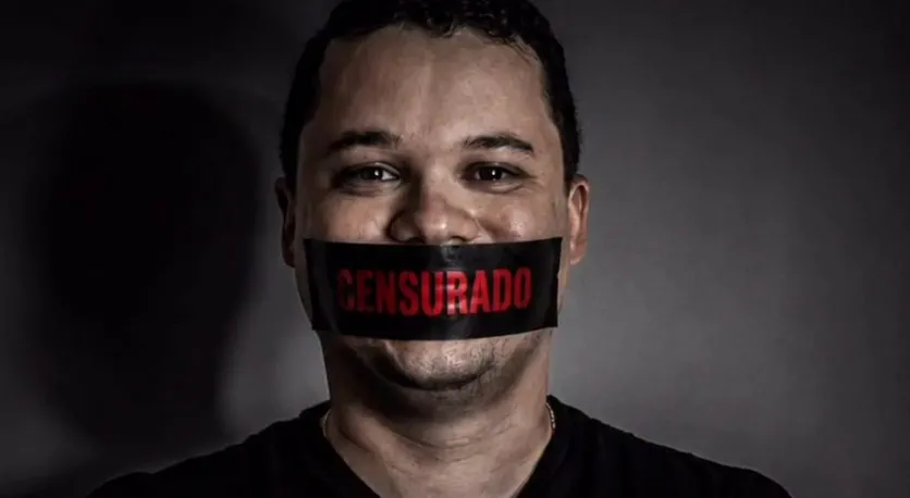 Influenciador publicou em suas redes sociais uma foto em protesto a decisão judicial. 