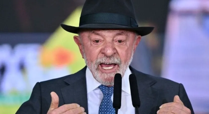 Lula em discurso no G7.